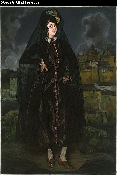 Ignacio Zuloaga y Zabaleta Portrait of Anita Ramerez in Black